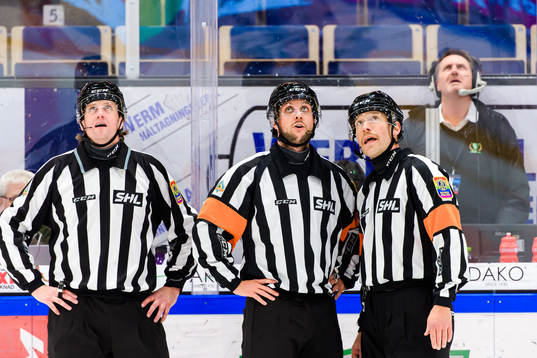 Linjedomare Fredrik Altberg, Domare Patric Bjälkander och
