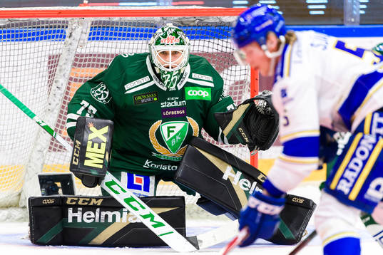 Färjestads målvakt Arvid Holm