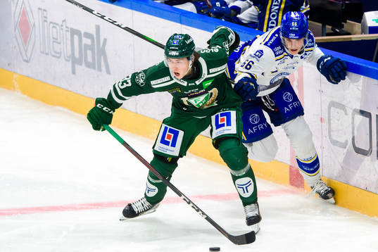 Färjestads Albert Johansson och Leksands Nils Åman
