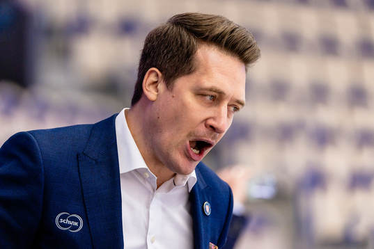 Växjös tränare Sam Hallam