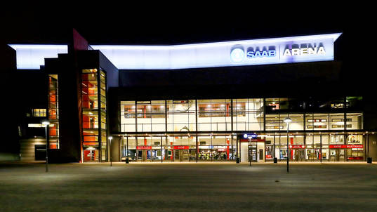 SAAB Arena före ishockeymatchen i SHL mellan Linköping