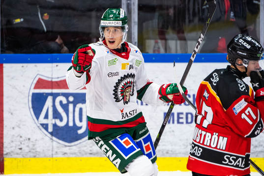 Frölundas Robin Alvarez jublar