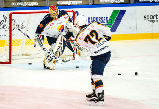 Djurgårdens målvakt Niklas Svedberg och William Eklund