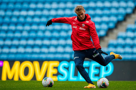 Martin Ødegaard of the Norwegian national football team