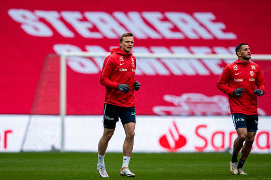 Marius Lode of the Norwegian national football team