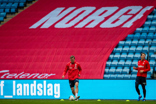 Marius Lode of the Norwegian national football team