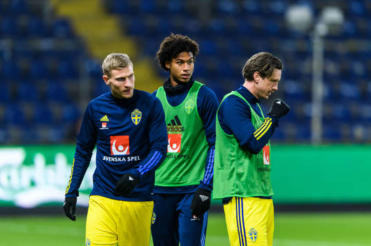 Carl Starfelt, Jens-Lys Cajuste and Gustav Svensson of