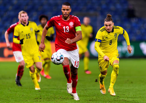 Mathias Jørgensen of Denmark and Jordan Larsson of Sweden