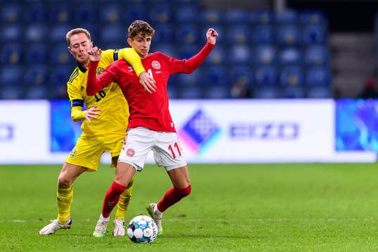 Joel Andersson of Sweden and Jesper Lindstrøm of Denmark