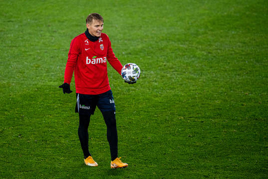 Martin Ødegaard of the Norwegian national football team