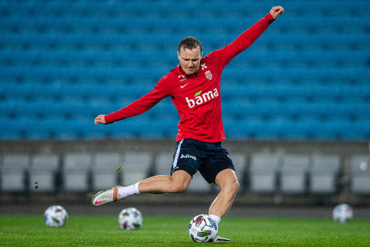 Marius Lode of the Norwegian national football team