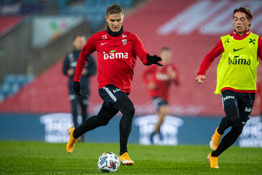 Martin Ødegaard of the Norwegian national football team