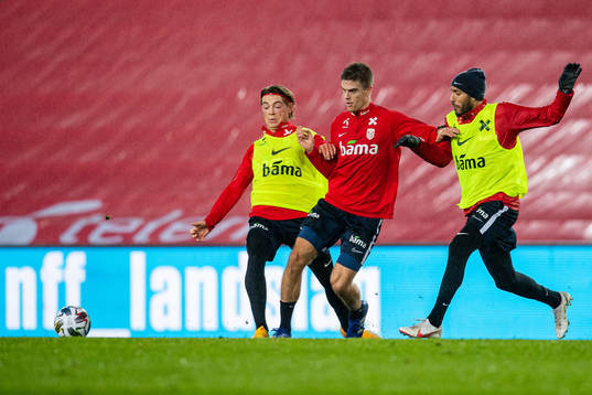 Patrick Berg, Markus Henriksen and Haitam Aleesami of the