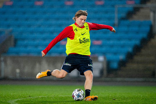 Jens Petter Hauge of the Norwegian national football team