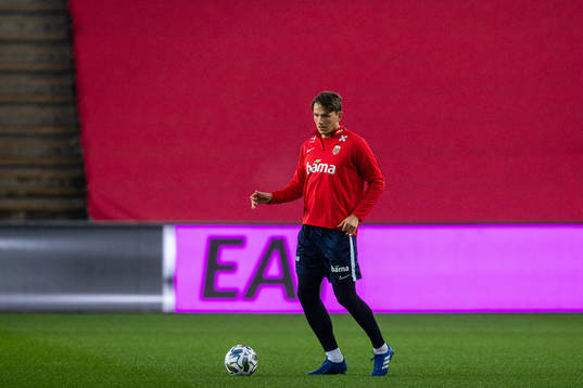 Sander Berge of the Norwegian national football team