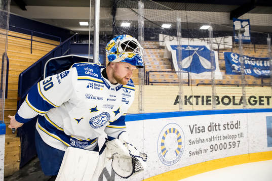 Leksands målvakt Janne Juvonen utsedd till matchens kriget