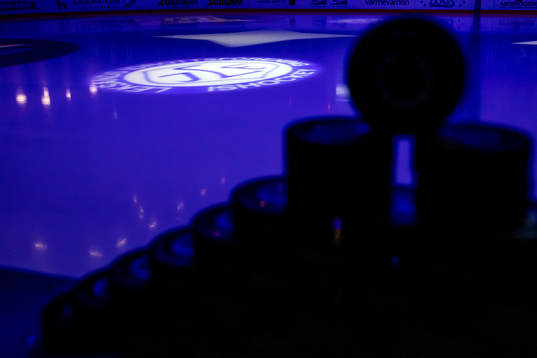 Tegera Arena innan ishockeymatchen i SHL mellan Leksand och