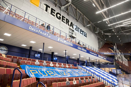 Läktare i Tegera Arean
