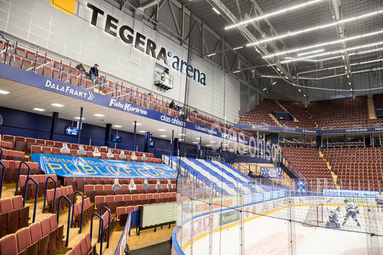 Läktare i Tegera Arean