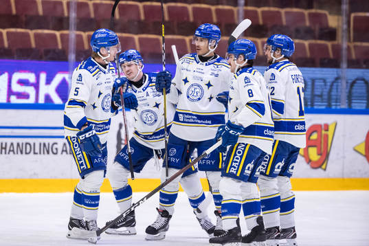 Leksands Peter Cehlarik jublar