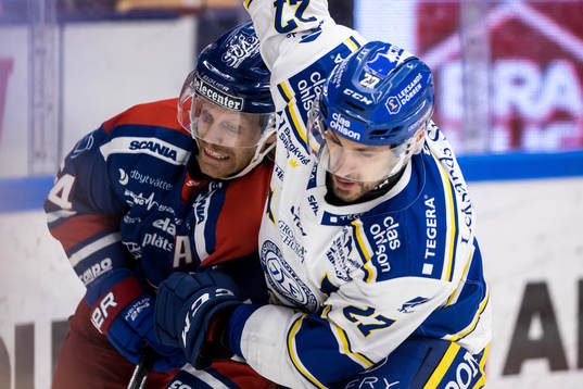 Oskarshamns Philip Samuelsson och Leksands Marek Hrivík