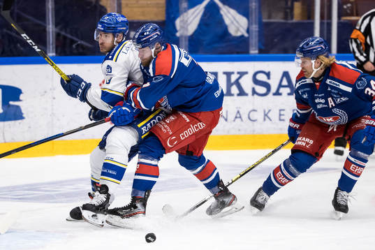 Leksands Jon Knuts och Oskarshamns Adam Janosik och