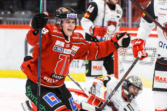 Örebros Joonas Rask jublar