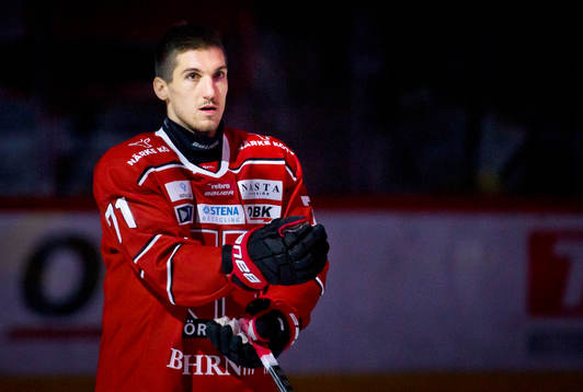 Örebros Borna Rendulic utan hjälm