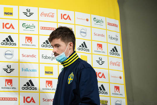 Mikael Lustig of the Swedish national football team