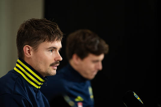 Mikael Lustig of the Swedish national football team