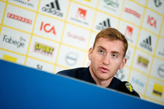 Dejan Kulusevski of the Swedish national football team