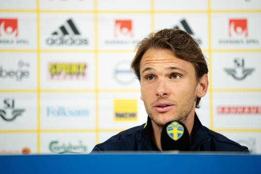 Albin Ekdal of the Swedish national football team