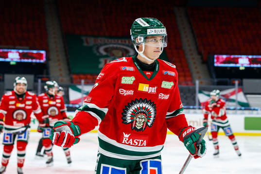 Frölundas Robin Alvarez jublar