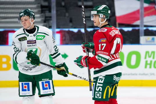 Frölundas Robin Alvarez jublar