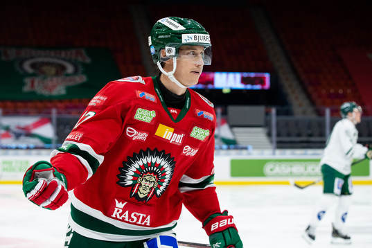 Frölundas Robin Alvarez jublar