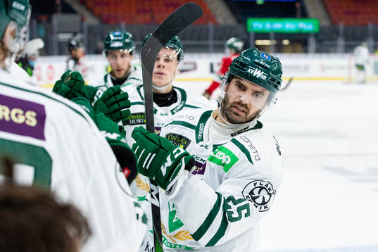 Färjestads Martin Johansson jublar