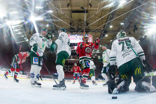 Frölundas Joel Lundqvist jublar