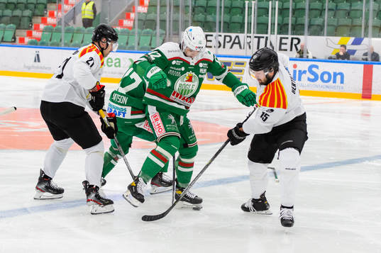 Rögles Brady Ferguson och Brynäs Simon Bertilsson