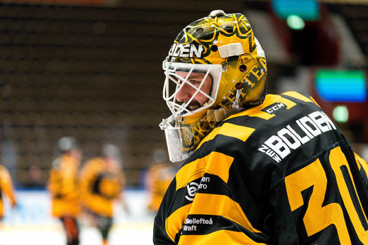 Skellefteås målvakt Gustaf Lindvall