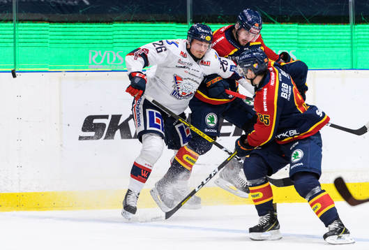 Linköpings Hampus Larsson och Djurgårdens Albin Grewe