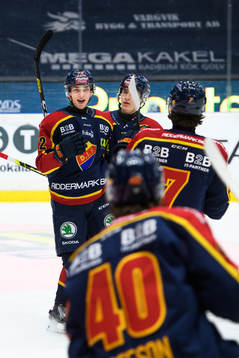 Djurgårdens William Eklund jublar