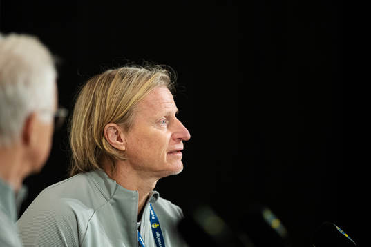 Team manager Stefan Pettersson of the Swedish national