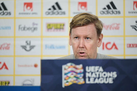 Assistant coach Peter Wettergren of the Swedish national