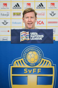 Assistant coach Peter Wettergren of the Swedish national