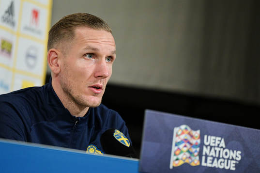 Robin Olsen of the Swedish national football team