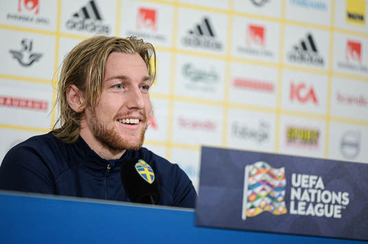 Emil Forsberg of the Swedish national football team