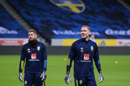 Robin Olsen of the Swedish national football team