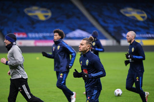 Jordan Larsson of the Swedish national football team
