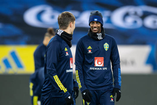 Alexander Isak of the Swedish national football team