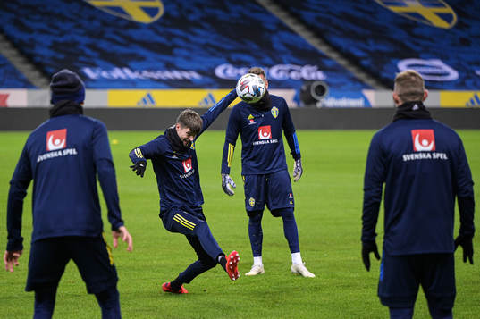 Mikael Lustig of the Swedish national football team